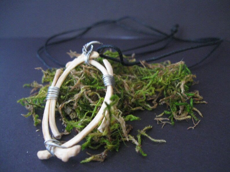 Ouroboros Rib Bone Necklace Snake Rib Bones Etsy