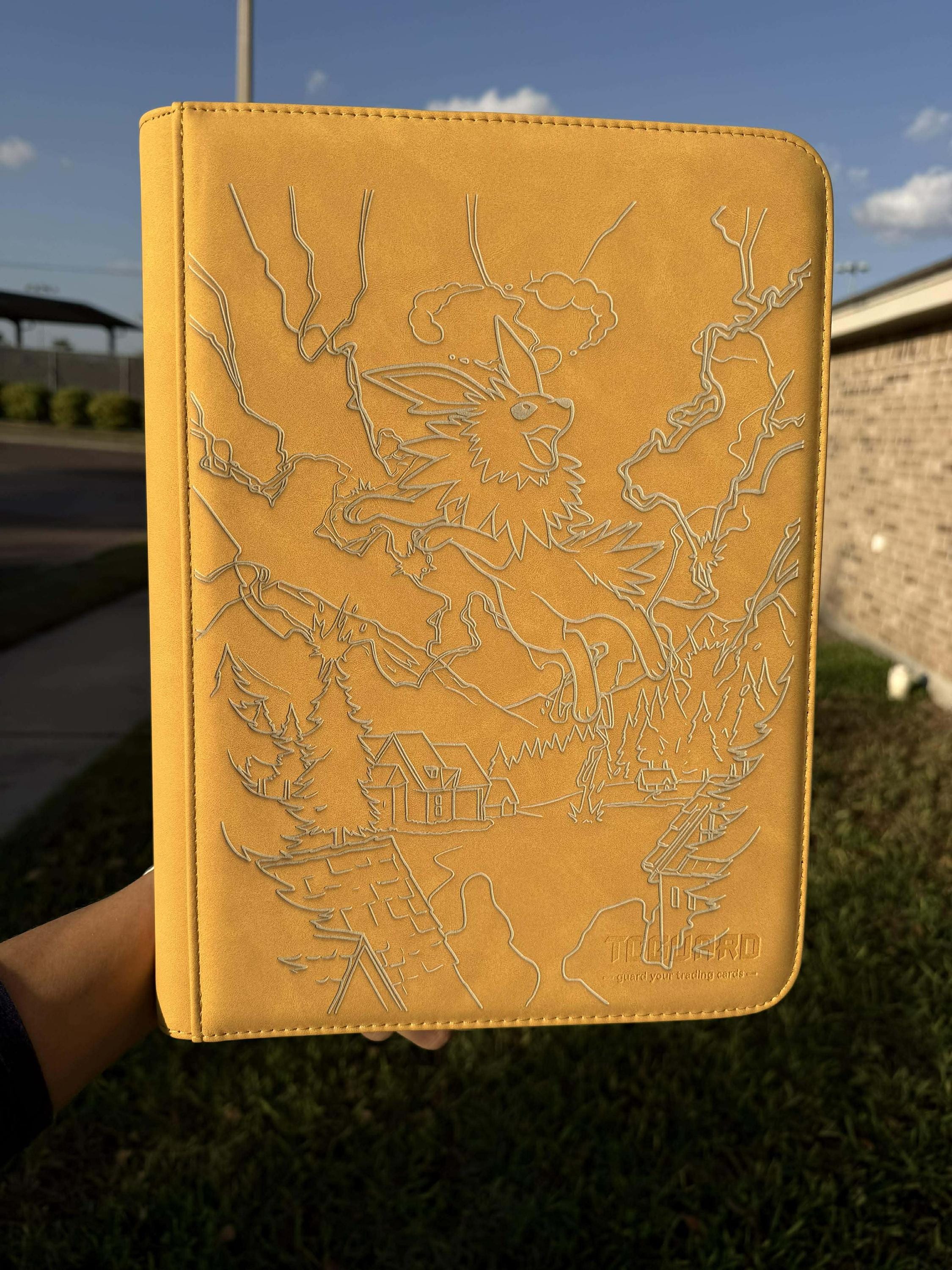 Custom Pokemon Laser Engraved 9 Pocket Jolteon Binder - Etsy
