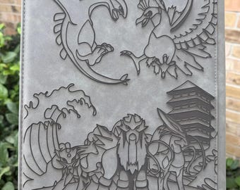 Custom Pokemon Laser Engraved 9 Pocket LEGENDARY POKÉMON Binder