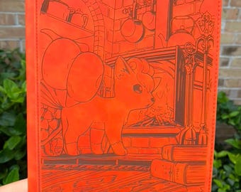 Custom Pokemon Vulpix Full Art Laser Engraved 9 Pocket  Binder
