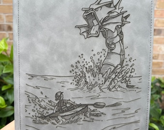 Custom Pokemon Laser Engraved 4 Pocket Top Loader Shiny Gyarados Binder