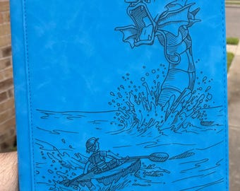 Custom Pokemon Shining Gyarados Laser Engraved 9 Pocket Binder