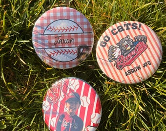 CUSTOM SPORTS BUTTONS