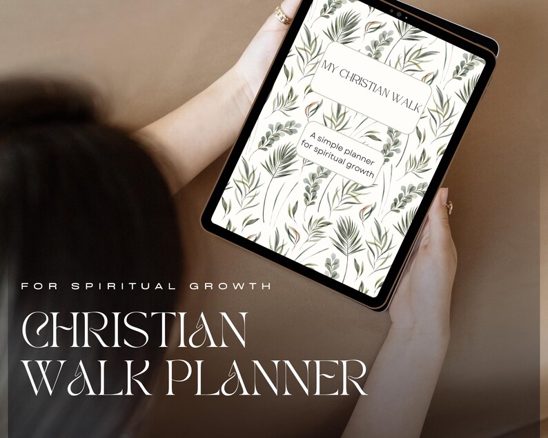 Editable Christian Walk Planner | Digital Faith Journal PDF for Prayer ...