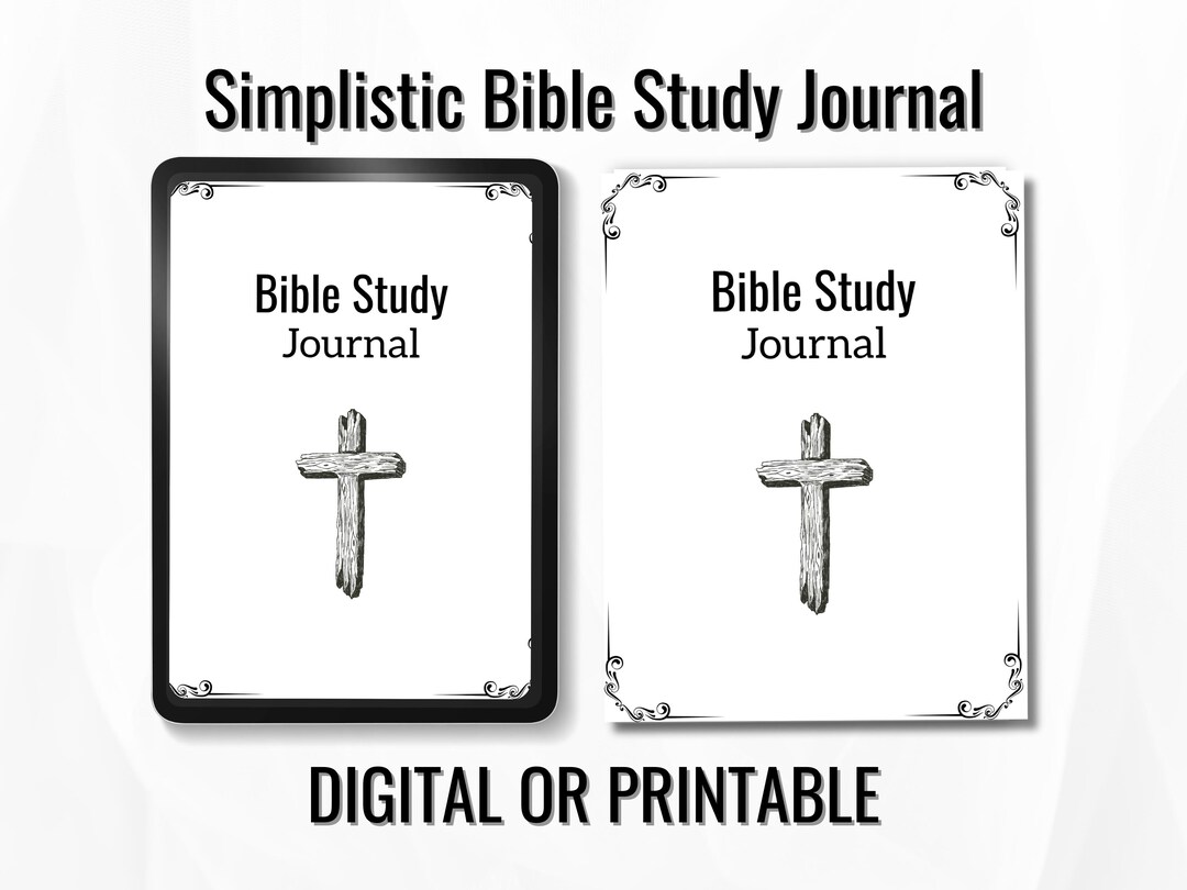 Minimalist Bible Study Journal Guide | Men's Prayer Notes | iPad ...