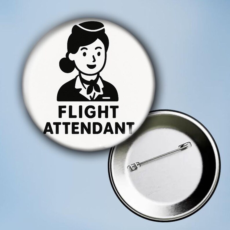 Flight Attendant Pin Set (4 Pcs) - Etsy