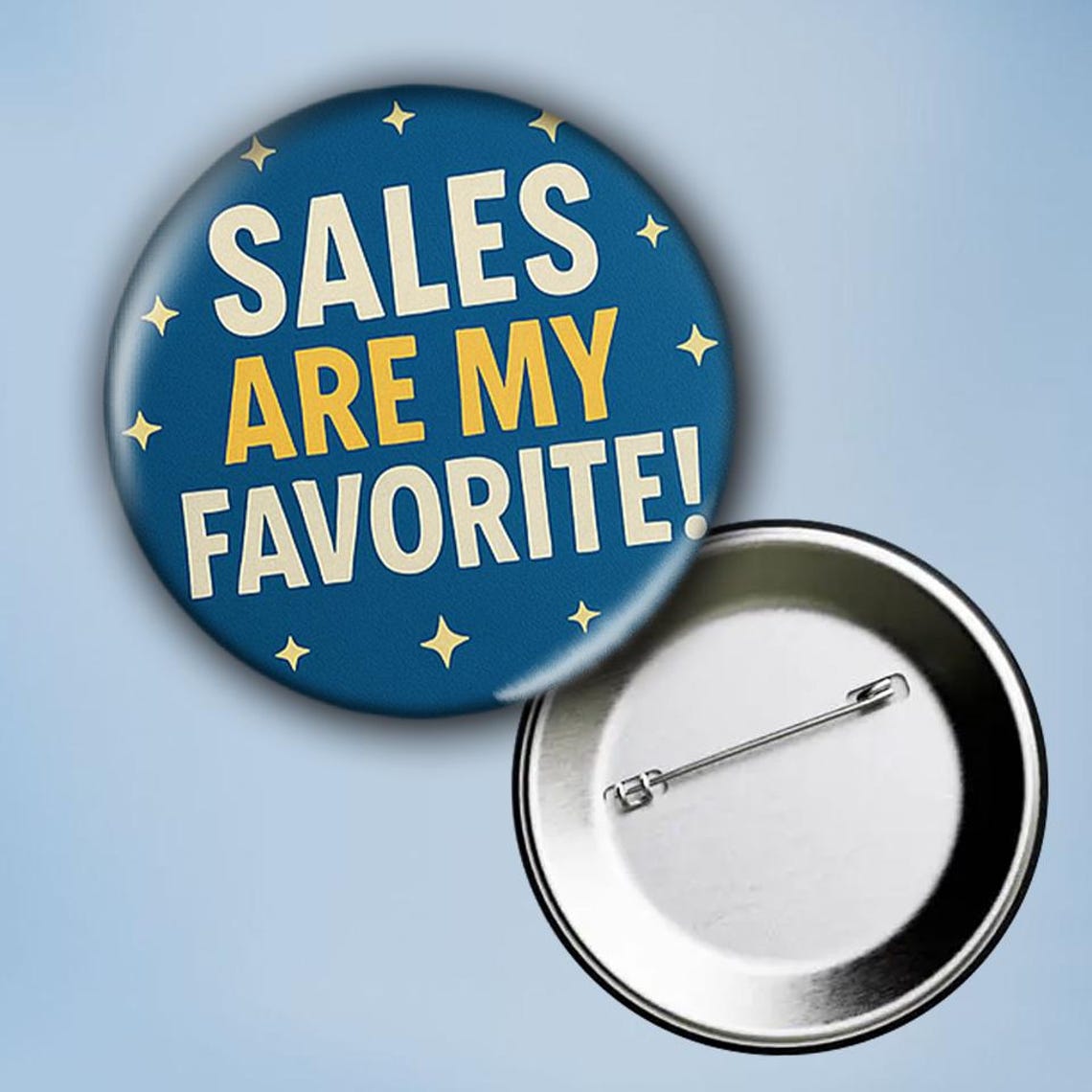 Salesperson Pin Badge Set (4 Pcs) - Etsy