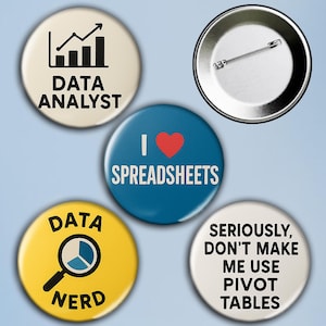 Datenanalytiker Pin Set - 4tlg