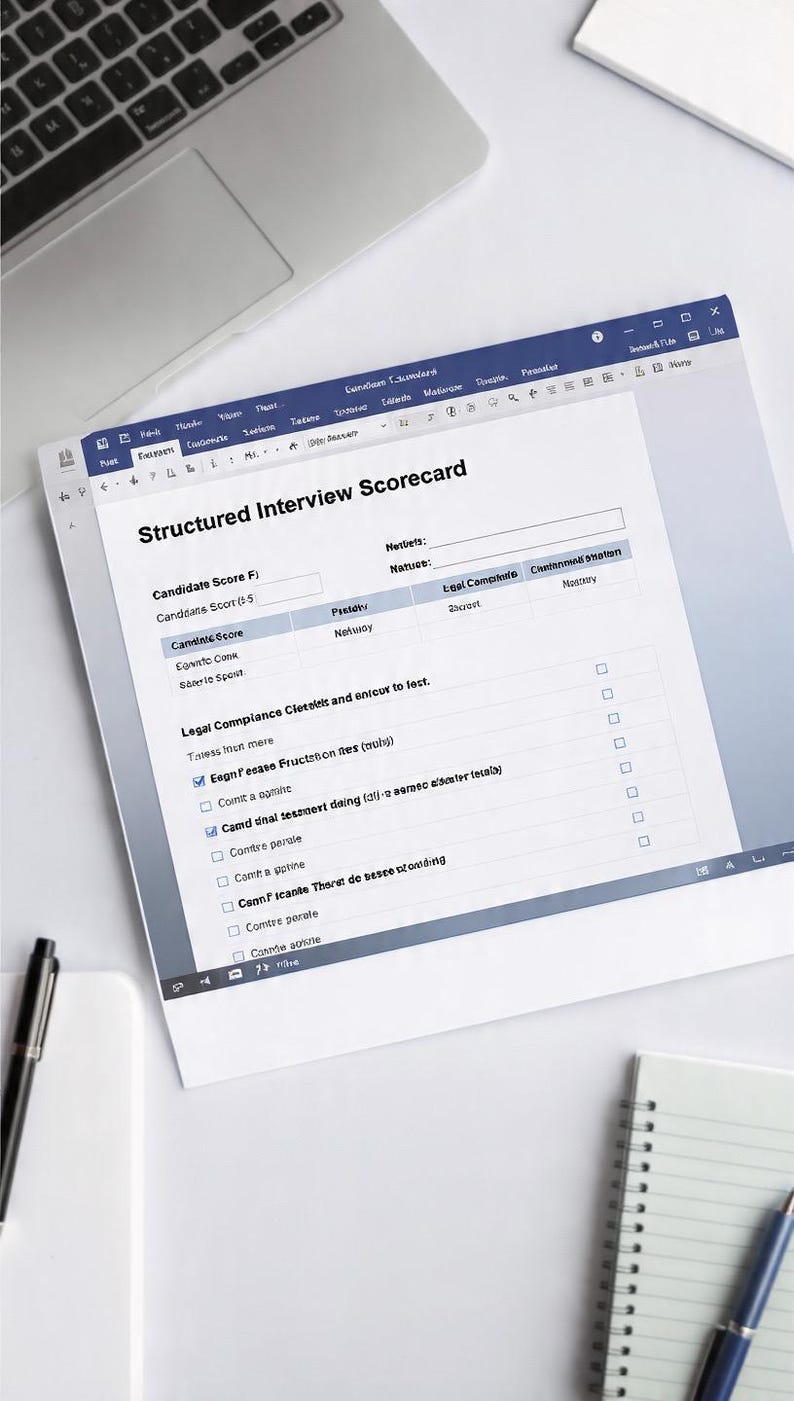 Structured Interview Scorecard Template + Ai-proof Hiring Kit | HR ...