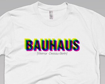 Bauhaus T-shirt for Men. Gift for architect, design lover or interior designer. Available for women, and other colors!