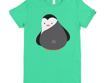 Penguin Bella+Canvas T-shirt, Kawaii Illustration