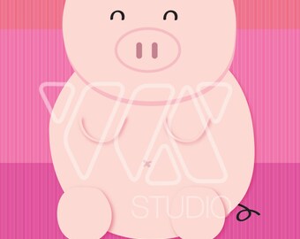 Pin the Heart on Piggy – Valentine's Party Game