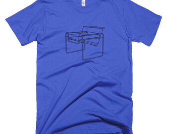 Marcel Breuer Wassily Chair T-shirt for Men. Gift for architect, design lover or interior designer. Available for women, & in other colors!