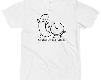Chorizo con Arepa T-shirt: Colombian Pride Gift, nostalgia