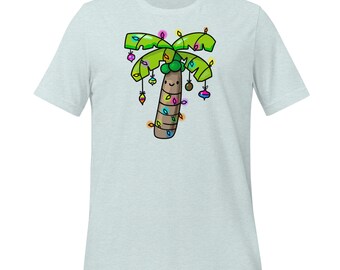 Christmas Palm Tree T-Shirt: Tropical Holiday Tee