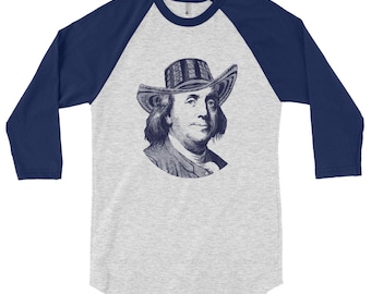 Benjamin Franklin Sombrero Vueltiao Raglan Shirt - Colombian Pride Gift