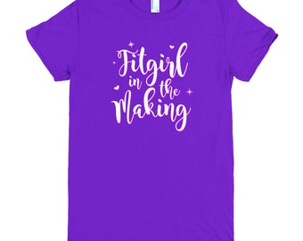 Fitgirl T-shirt, Bella+Canvas Jersey, Gym Workout Tee