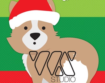 Pin the Tail on the Christmas Corgi Game: Holiday Party