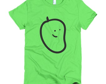 Cute Mango Graphic T-shirt, Summer Fruit Tee, Bella+Canvas