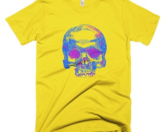 Skull T-shirt for Men. Gift for man, hipster, designer, cool dude. Available for women, and in other colors!