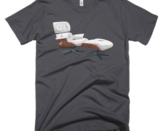 Eames Lounge Chair & Ottoman Illustration T-shirt - Architect, Designer, Gift, MCM