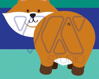 Pin the Tail on the Fox Party Game - Animal Theme, Kids & Adults