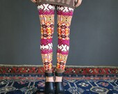 Abstract print leggings in ornament // geometric pattern, pants - made to order in size S M L Xl
