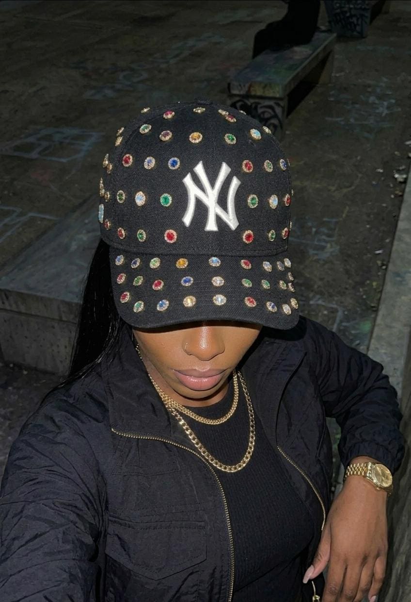 Studded New York Hat - Etsy