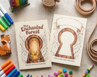 Fanzine interactivo de cuentos del Bosque Encantado / Libro de aventuras de escritura creativa para niños
