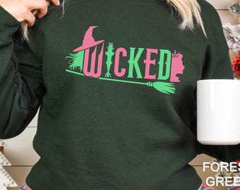 Sudadera con capucha Wicked, palo de escoba, desafía la gravedad, gráfico de bruja 614446