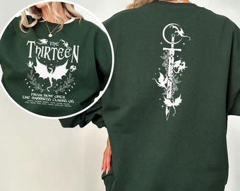 Sudadera del Trono de Cristal con estampado de dragón de Manon Blackbeak 614358