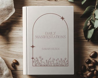 Personalized Daily Manifestations Journal, Custom Name Hardcover Journal, Manifestation Notebook