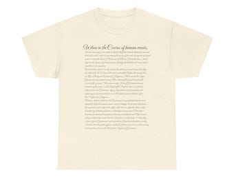 Declaration of Independence t-shirt, 1776