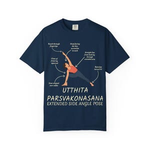 Instructie T-shirt Utthita Parsvakonasana (uitgebreide zijhoekhouding)