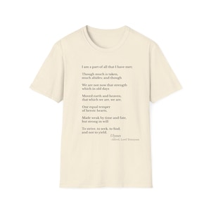 Ulises, de Alfred Lord Tennyson, la camiseta