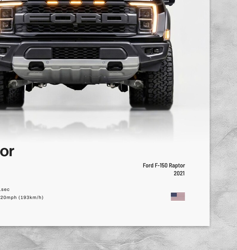 Raptor R Poster Ford F-150 Raptor Poster - Etsy