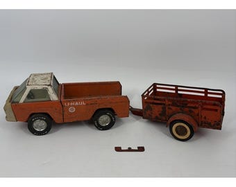 Camion U-Haul vintage Nylint avec remorque amovible, années 60