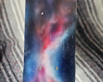 Hand Painted Mini Skate Deck – Custom Lowrider Metal Flake Art – 2K Gloss Automotive Finish - Display Board – Unique Gift for Him or Her