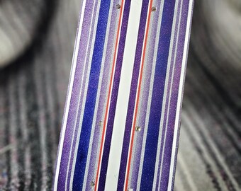 Hand Painted Mini Skate Deck • Purple Candy Lowrider Stripes