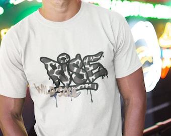 Koszulka z napisem Graffiti Stack | Koszulka z typografią street art
