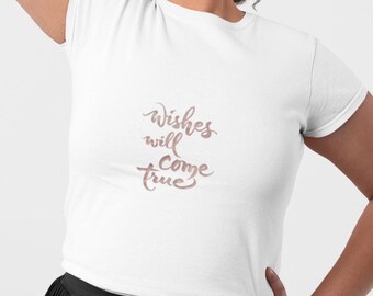 Koszulka unisex „Życzenia się spełnią” | Koszulka z hasłem, pozytywny cytat