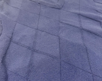 Mens Size M Vintage Blueberry Blue Argyle V Neck Ben Hogan Sweater Vest