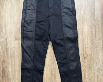 Women’s Black HighRise 26x21 Cropped , Edgy , Grunge Style Hudson Biker Pants