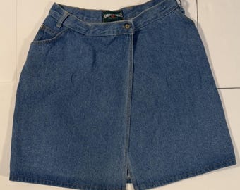 Women’s Vintage 70s 80s Size 28 Curvy Fit American Eagle Denim Skirt