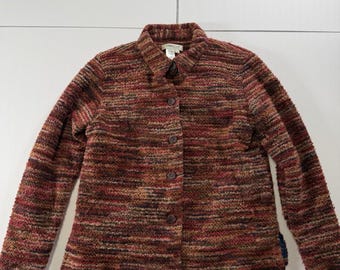 Women’s Vintage Coldwater Creek Multi Knit Button Down Jacket