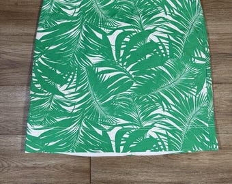 Women’s Talbots Vacation Green Floral Skirt Size 12