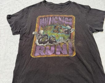 Mens Size Small Scoobie Doo T Shirt - Black