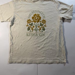 Camiseta vintage para hombre Kith and Kin, talla L, "Paleta de la naturaleza" imagen 1