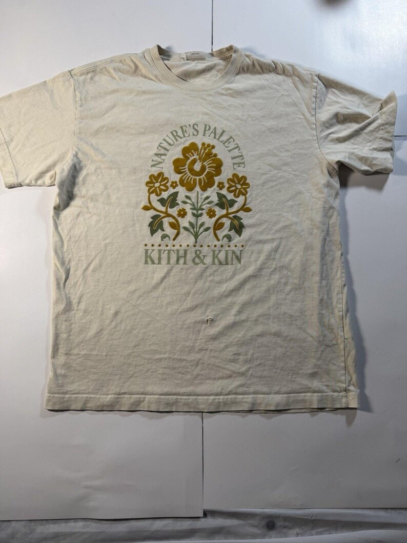 Camiseta vintage para hombre Kith and Kin, talla L, "Paleta de la naturaleza" imagen 1