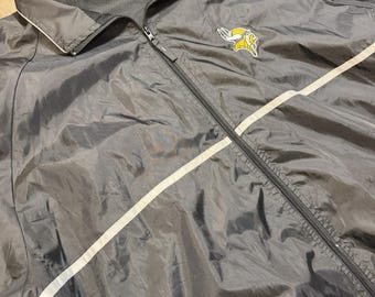 Cortavientos DunBrooke Minnesota Viking para hombre, talla 2X, color negro, ligero.